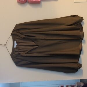Brown Silk Blouse